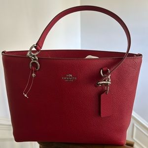 Brand new Red leather Coach Handbag
